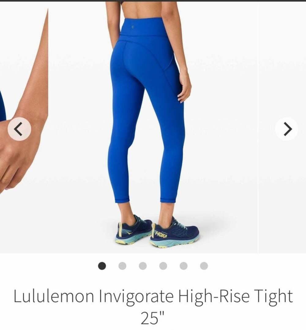 Lululemon Invigorate High-Rise Tight 25" Cerulean Blue Size 8